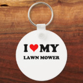 私は芝刈り機が大好き キーホルダー (正面)