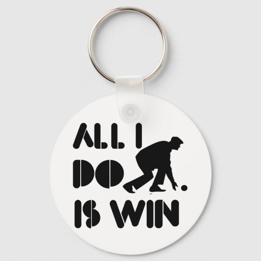 私は芝生で勝つだけだボーリング キーホルダー (正面)