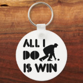 私は芝生で勝つだけだボーリング キーホルダー (正面)