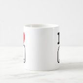 私は芝生ボールを愛します コーヒーマグカップ (中央)