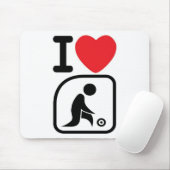 私は芝生ボールを愛します マウスパッド (マウス)