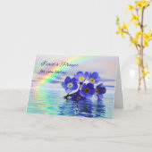 私は花を持たずに祈りの言葉忘れを言ったでしょう カード (黄色い花)