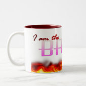 私は花嫁の型枠の地獄です ツートーンマグカップ (左)