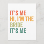 私は花嫁よ私はおもしろい結婚 ポストカード (正面)