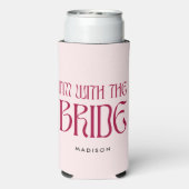 私は花嫁ピンク色のマゼンはっきりしたタバチェロレッテと一緒だ スリム缶クーラー (Seltzer裏面)