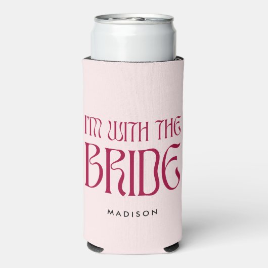 私は花嫁ピンク色のマゼンはっきりしたタバチェロレッテと一緒だ スリム缶クーラー (Seltzer裏面)