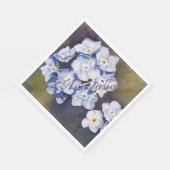 私は花忘れパーティーモノグラムではない スタンダードランチョンナプキン (角)