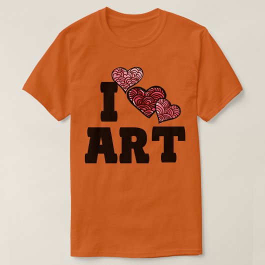 私は芸術が大好き Tシャツ (デザイン正面)