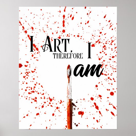私は芸術だから、芸術家である ポスター (正面)