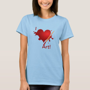 私は芸術を愛します! Tシャツ