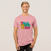 私は芸術作品 トライブレンドTシャツ (正面全面)
