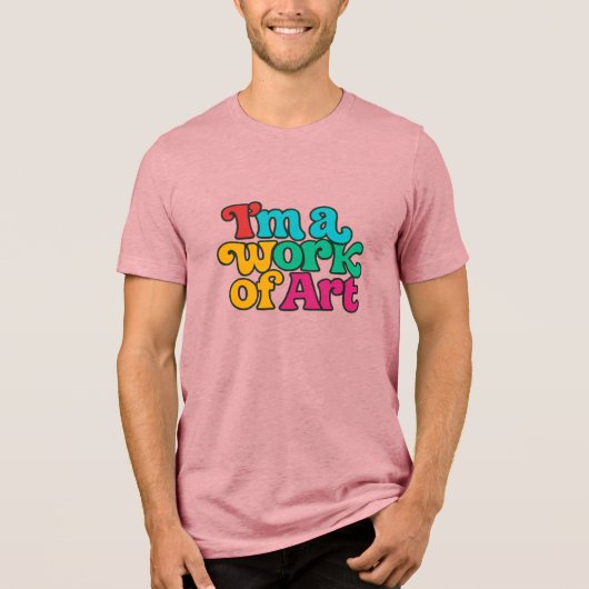 私は芸術作品 トライブレンドTシャツ (正面)