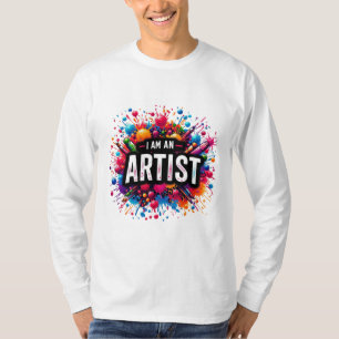 私は芸術家だ 画家 スケッチ アート先生 Tシャツ
