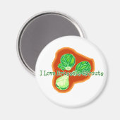 私は芽キャベツが大好き マグネット (正面/裏面)