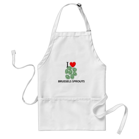 私は芽キャベツを愛します スタンダードエプロン (正面)