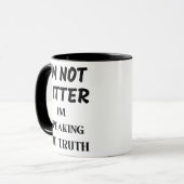 私は苦くない、私は話真実だ マグカップ (正面左)