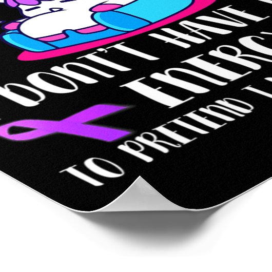 私は苦しむ線維筋痛- 5月衣服線維筋痛 ポスター (角)