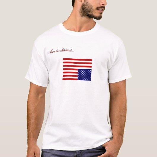 私は苦脳に…住んでいます Tシャツ (正面)