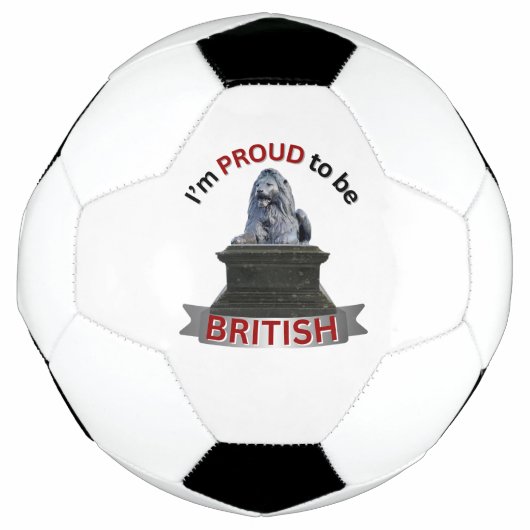 私は英国人であることを誇りに思います サッカーボール (正面)