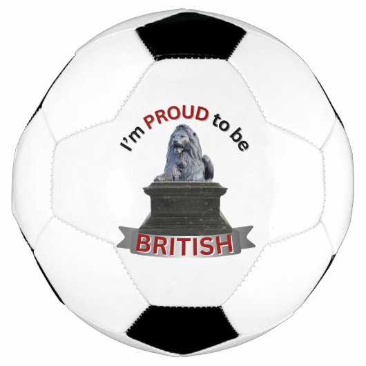 私は英国人であることを誇りに思います サッカーボール (正面)