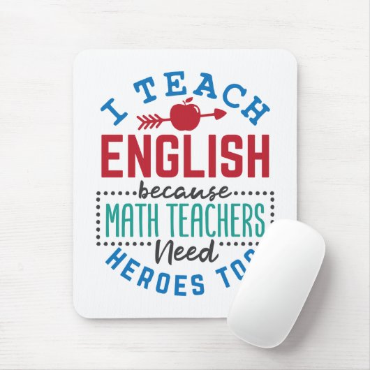 私は英教え語ではヒーローのおもしろいため教え マウスパッド (マウス)