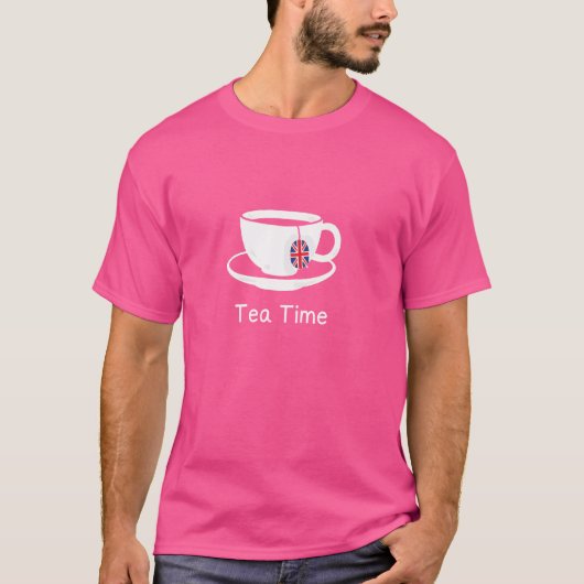 私は英茶が大好きブリティッシュおもしろい・スラング茶愛好家 Tシャツ (正面)