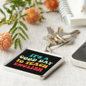 私は英語が上手教えだ キーホルダー (側面)