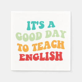 私は英語が上手教えだ スタンダードカクテルナプキン