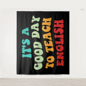 私は英語が上手教えだ タペストリー (正面)