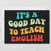 私は英語が上手教えだ 招待状 (裏面)