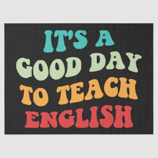 私は英語が上手教えだ 薄葉紙 (正面)