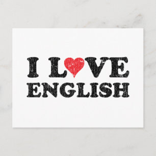 私は英語が大好きだ ポストカード