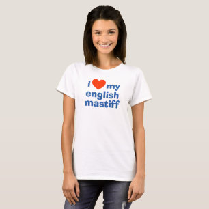 私は英語マスティフのタンクトップが大好き Tシャツ