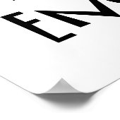 私は英語熱狂するについて ポスター (角)