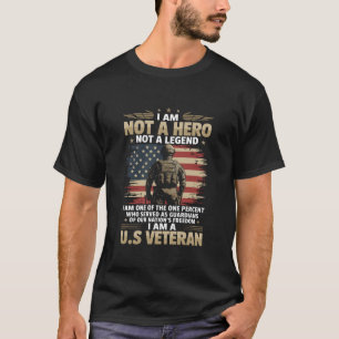 私は英雄でも伝説でもない、たった1%の米国 Tシャツ
