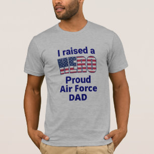 私は英雄、空軍誇りを持ったパパを上げた Tシャツ