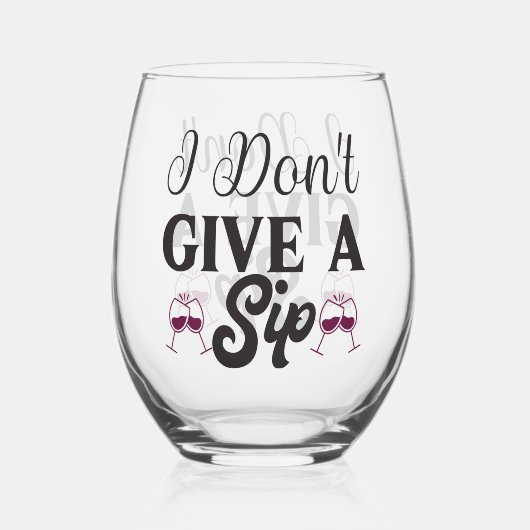 私は茎のないワ与えイングラスを飲まない ステムなしワイングラス (裏面)