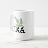 私は茶を愛します コーヒーマグカップ (正面左)