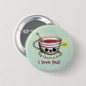私は茶を愛します 缶バッジ (正面&裏面)