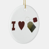 私は茶オーナメントを愛します セラミックオーナメント (右)
