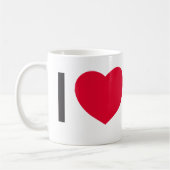 私は茶マグを愛します コーヒーマグカップ (左)