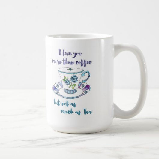 私は茶マグを愛します コーヒーマグカップ (右)