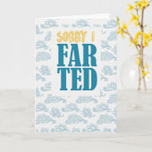 私は茶番をしてごめんなさい カード (黄色い花)