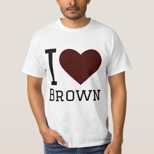 私は茶色が大好きだ Tシャツ (正面)