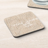 私は茶色のハクナマタタ行く木が大好き コースター (左側)