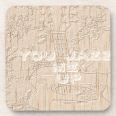 私は茶色のハクナマタタ行く木が大好き コースター (正面)