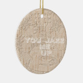 私は茶色のハクナマタタ行く木が大好き セラミックオーナメント (右)