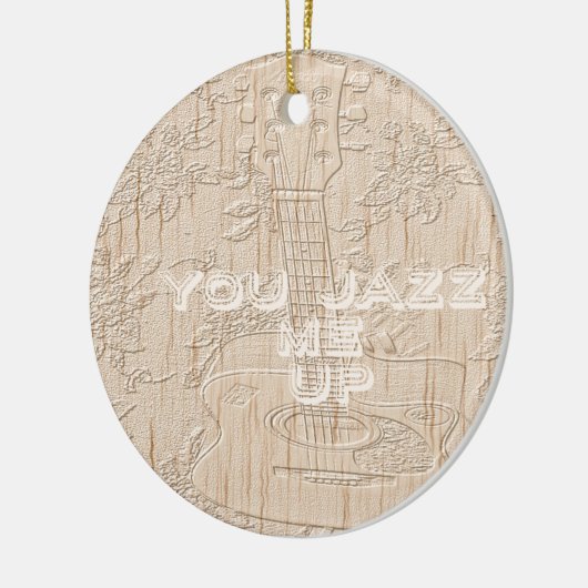 私は茶色のハクナマタタ行く木が大好き セラミックオーナメント (左)