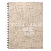 私は茶色のハクナマタタ行く木が大好き ノートブック (正面)