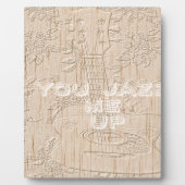 私は茶色のハクナマタタ行く木が大好き フォトプラーク (正面)